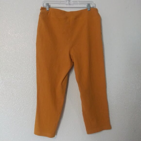 Women with Control women's size LP mustard yellow capri pants - Picture 4 of 13